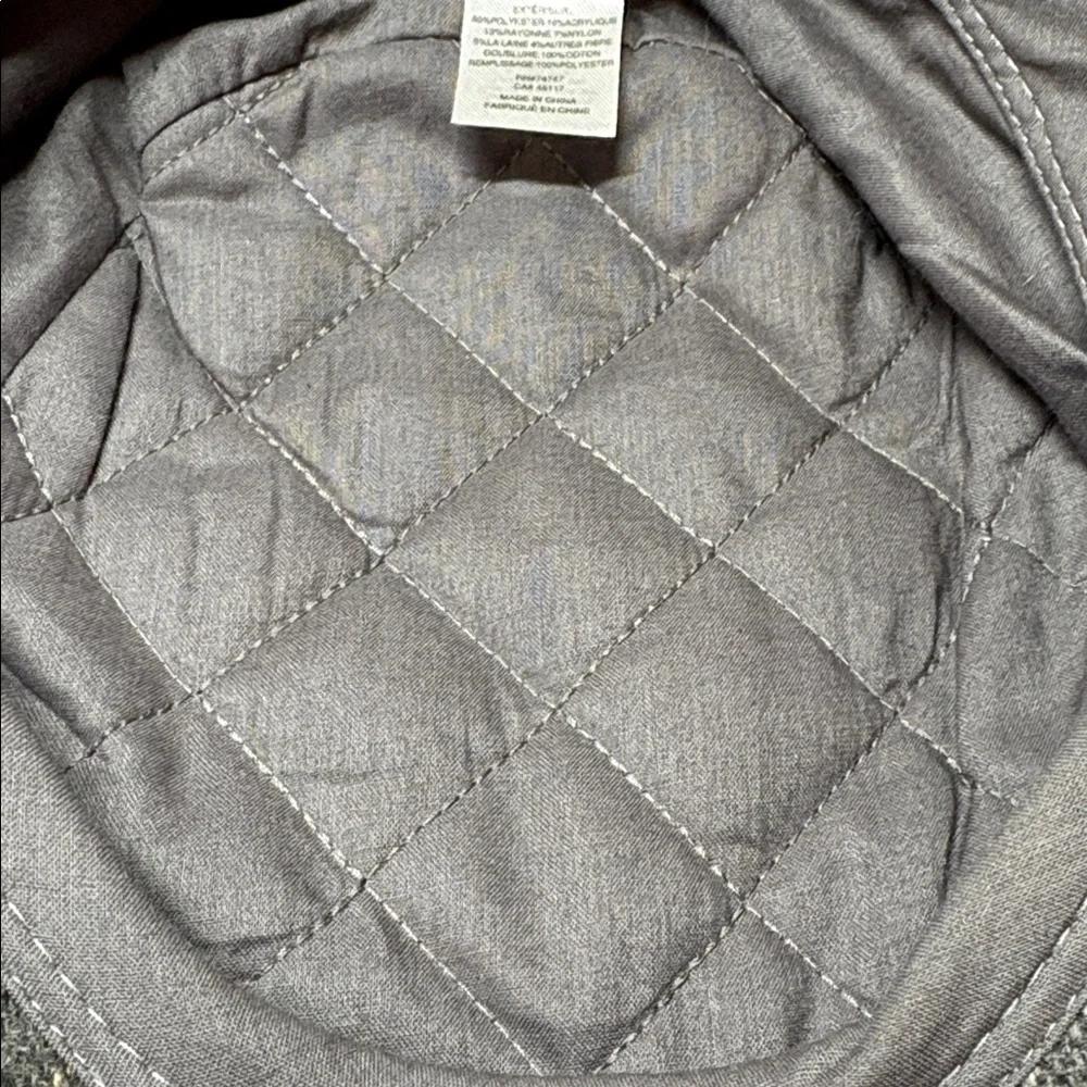Redhead NWT Gray Plaid Poly Blend Flat Cap S/M